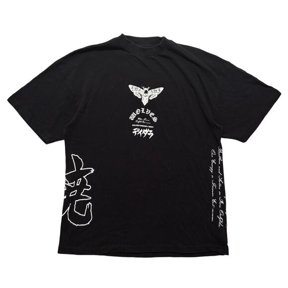 Naruto x Darc Sport Deidara Akatsuki "Side By Side" Oversized T-Shirt Black M - Picture 2 of 3